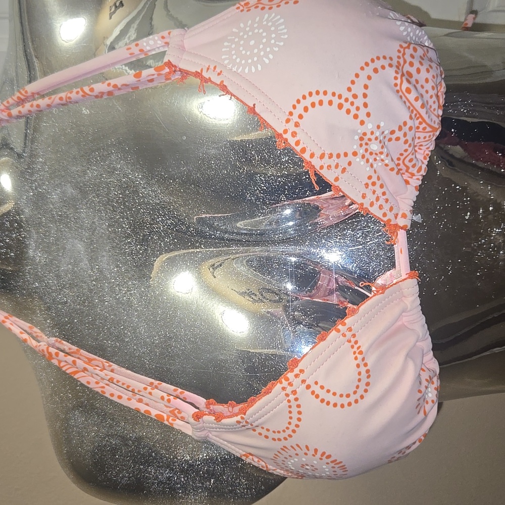 Vibrant Orange and Pink Bikini Set - Picture 16 of 16